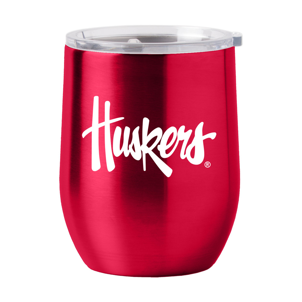 Nebraska Huskers 16oz Gameday Stainless Curved Beverage Tumbler| Logo Brands |LGC182-S16CB-1