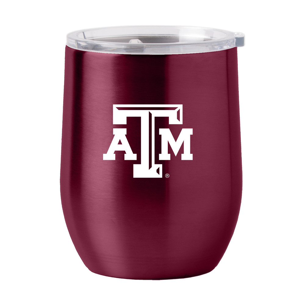 Texas A&M Aggies 16oz Gameday Stainless Curved Beverage Tumbler| Logo Brands |LGC219-S16CB-1