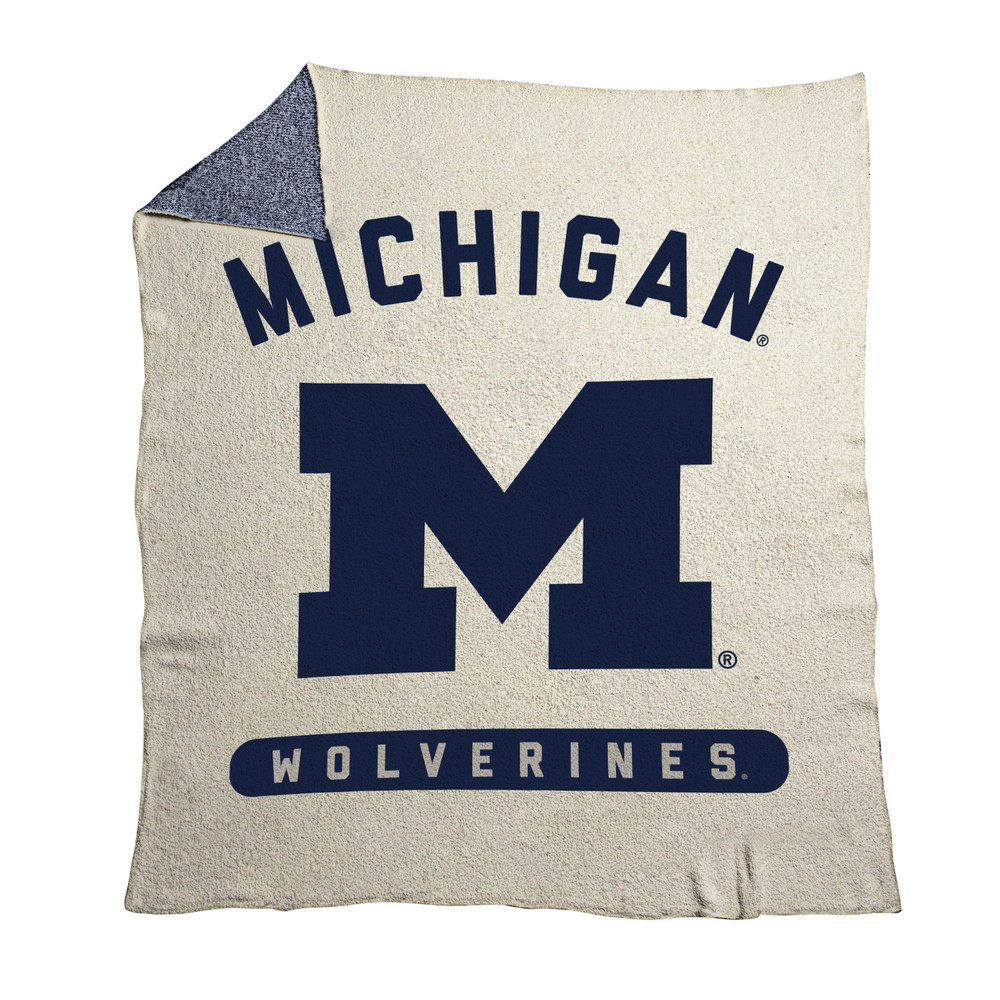 Michigan Wolverines Prime Luxe Dreams Throw| Logo Brands |LGC171-281-74