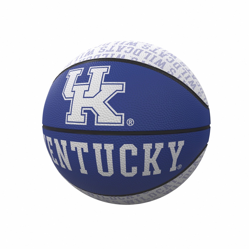 Kentucky Wildcats Repeating Logo Mini-Size Rubber Basketball| Logo Brands |LGC159-91MR-1