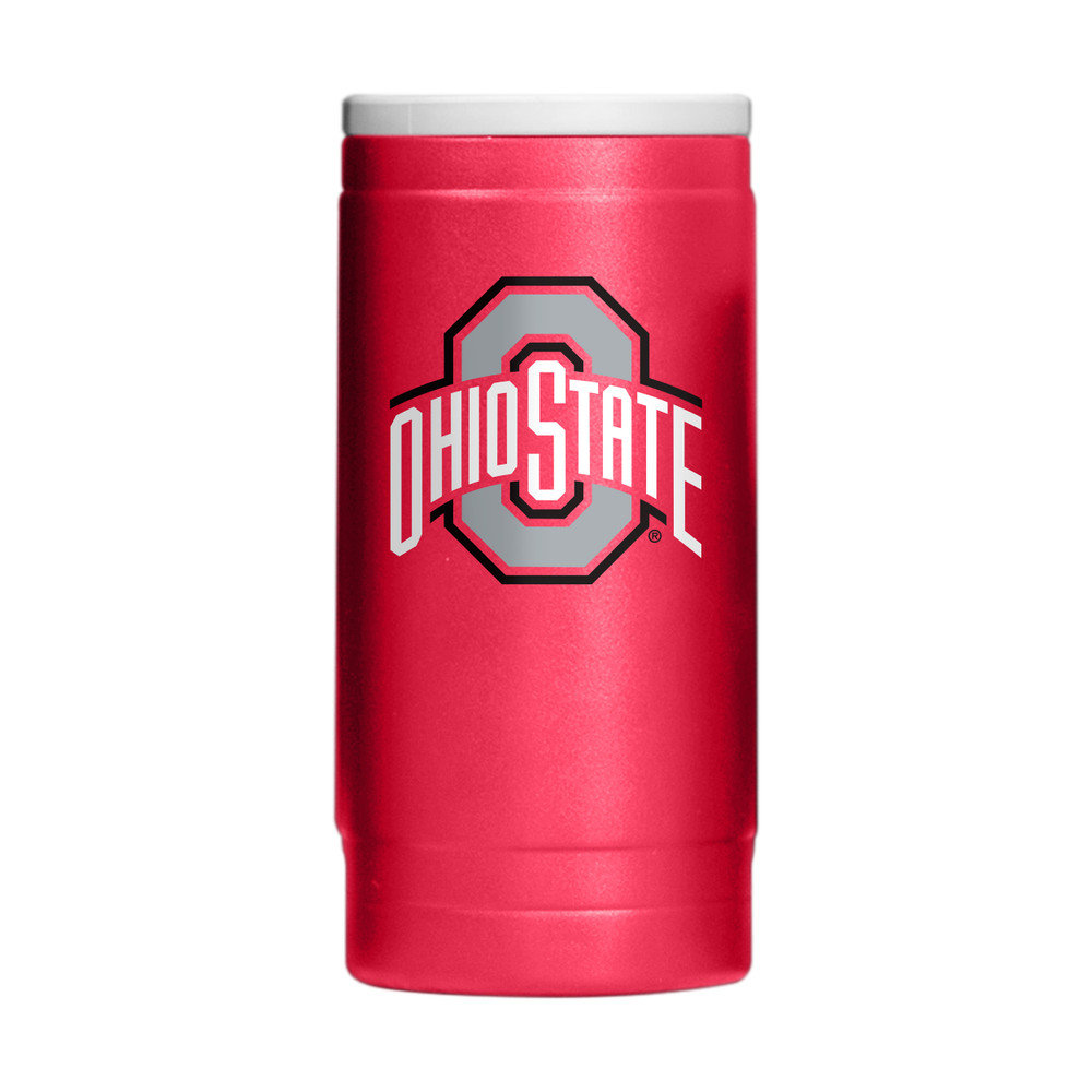 Ohio State Buckeyes Flipside Powder Coat Slim Can Coolie| Logo Brands |LGC191-S12PC-34