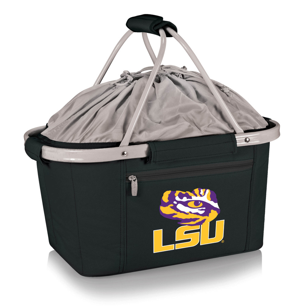 LSU Tigers Metro Basket Collapsible Cooler Tote | Picnic Time | 645-00-175-294-0