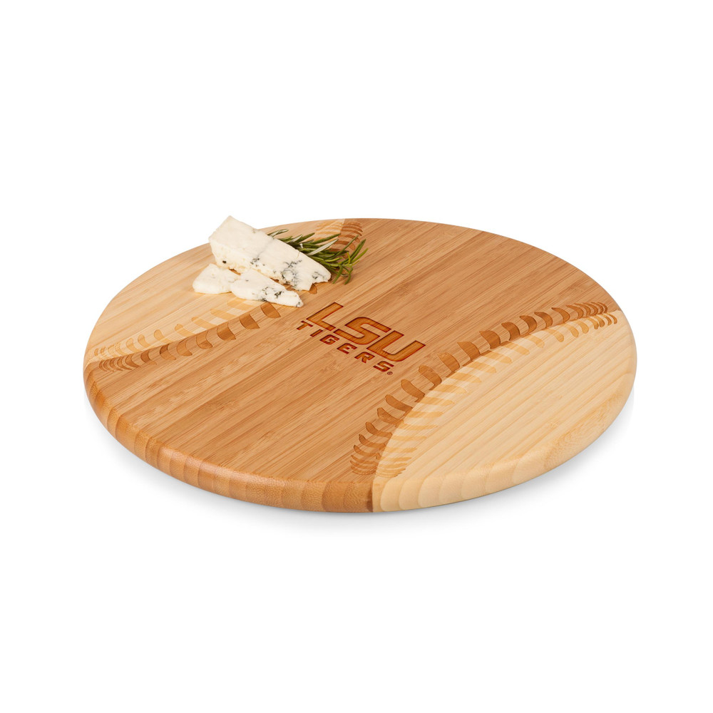 LSU Tigers Home Run! Baseball Cutting Board & Serving Tray | Picnic Time | 894-00-505-293-0