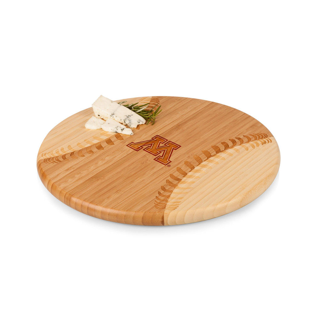 Minnesota Golden Gophers Home Run! Baseball Cutting Board & Serving Tray | Picnic Time | 894-00-505-363-0