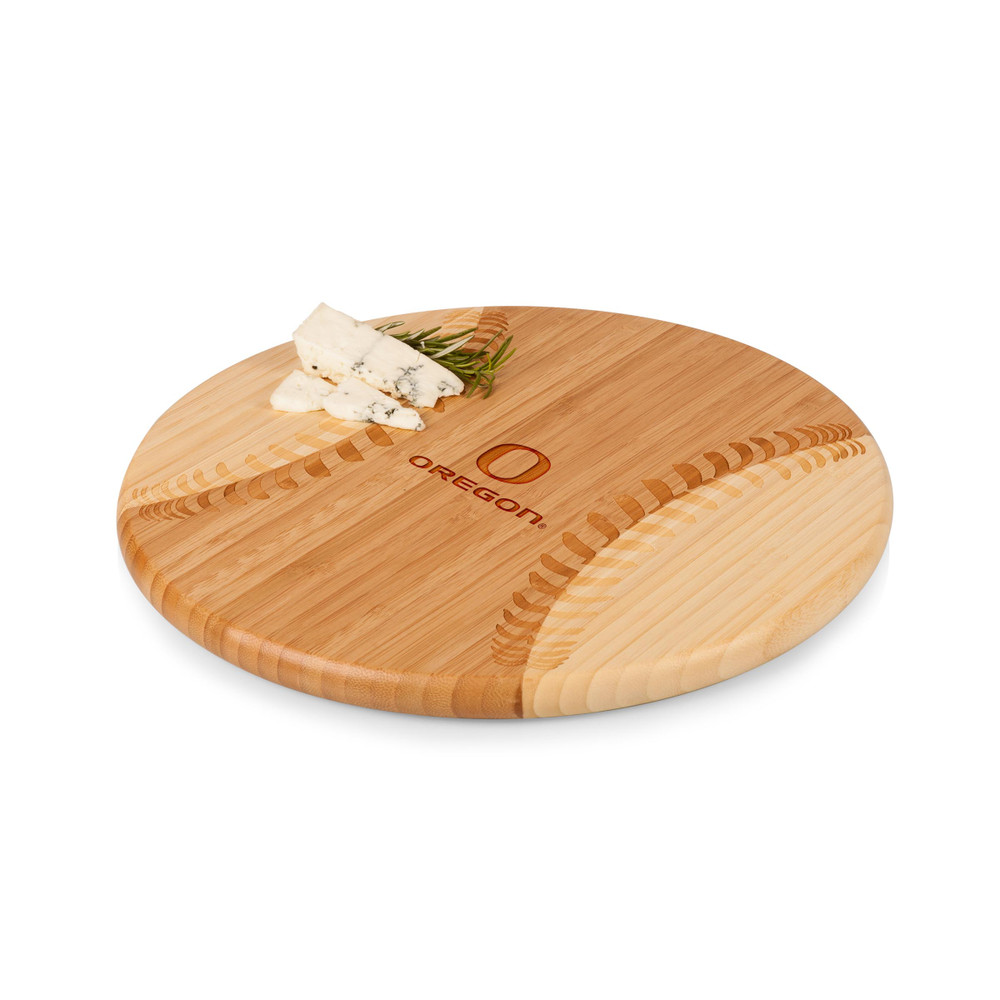 Oregon Ducks Home Run! Baseball Cutting Board & Serving Tray | Picnic Time | 894-00-505-473-0