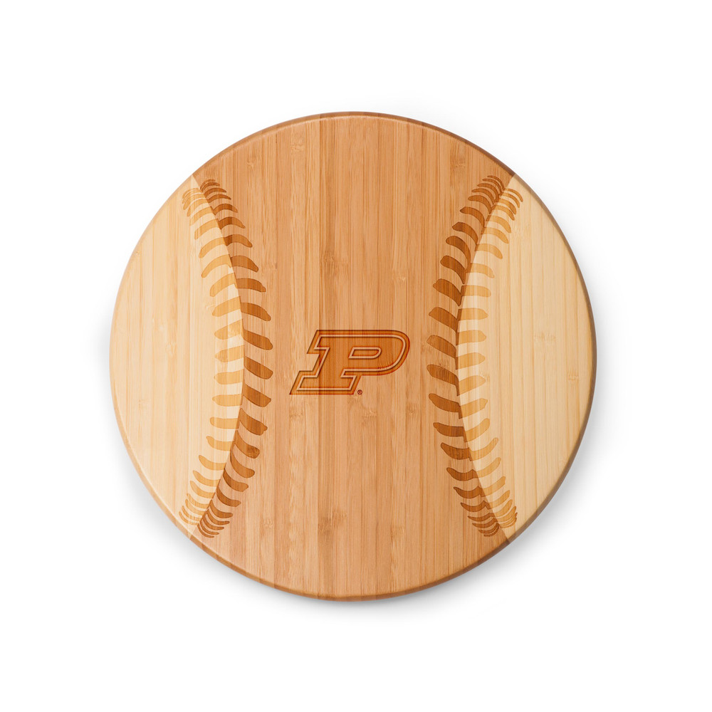 Purdue Boilermakers Home Run! Baseball Cutting Board & Serving Tray | Picnic Time | 894-00-505-513-0