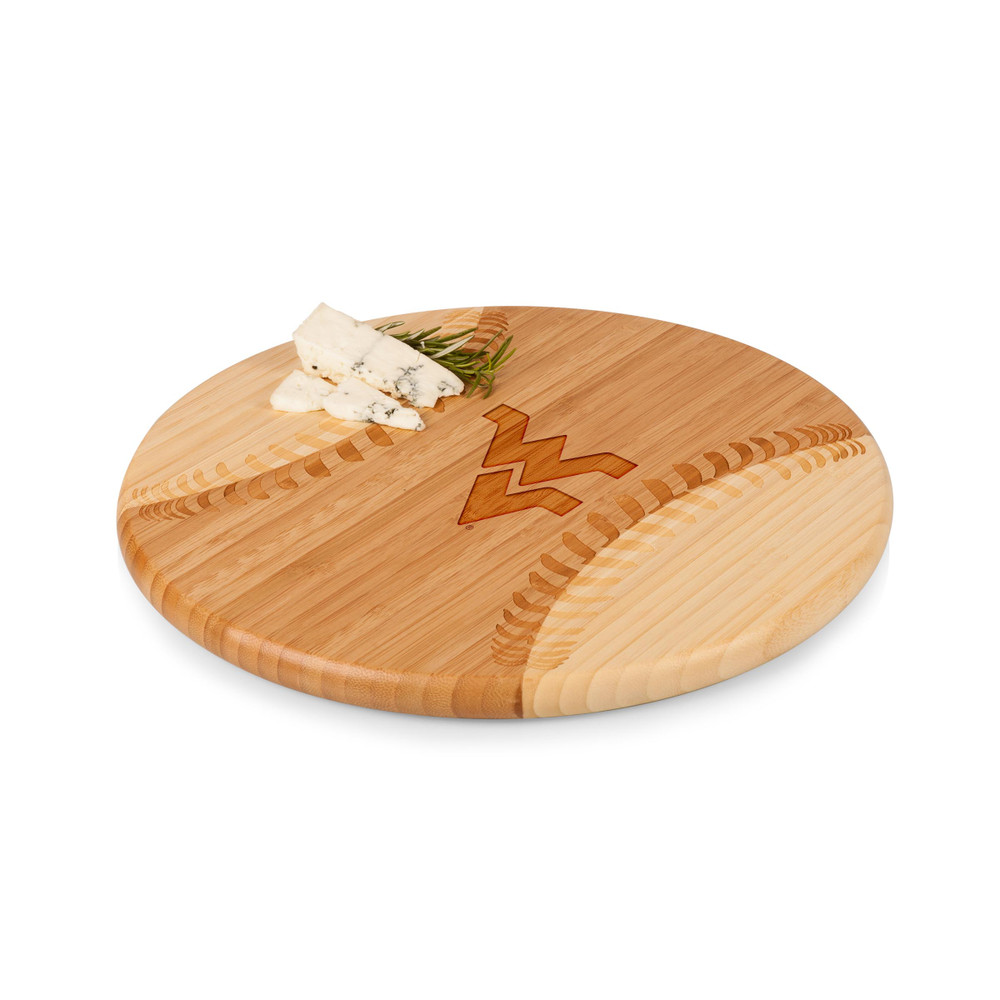 West Virginia Mountaineers Home Run! Baseball Cutting Board & Serving Tray | Picnic Time | 894-00-505-833-0