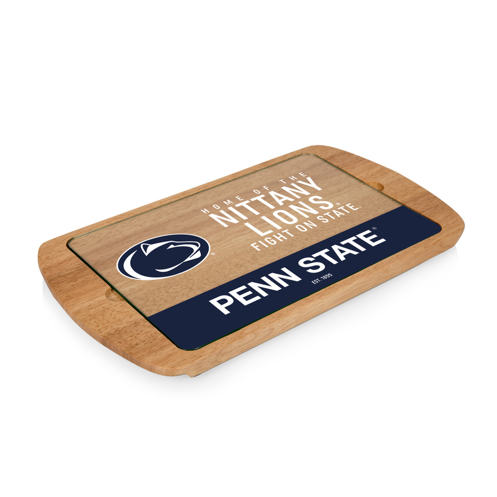 Penn State Nittany Lions Billboard Glass Top Serving Tray | Picnic Time | 911-01-505-494-0