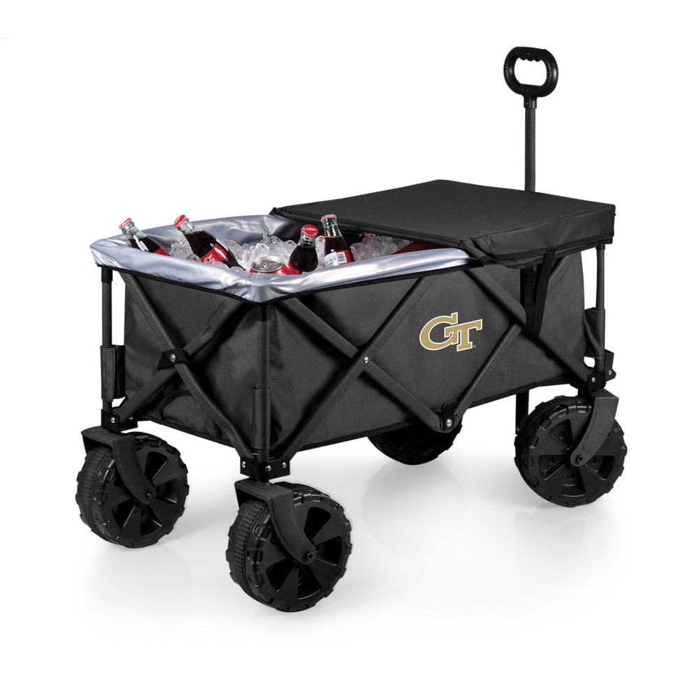 Georgia Tech Yellow Jackets Adventure Wagon Elite All-Terrain Portable Utility Wagon | Picnic Time | 741-85-679-194-0