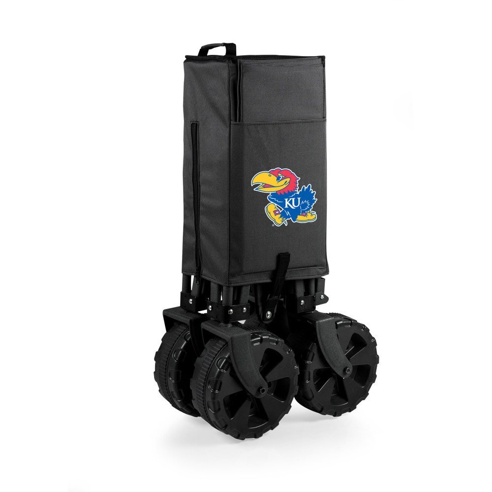 Kansas Jayhawks Adventure Wagon Elite All-Terrain Portable Utility Wagon | Picnic Time | 741-85-679-244-0