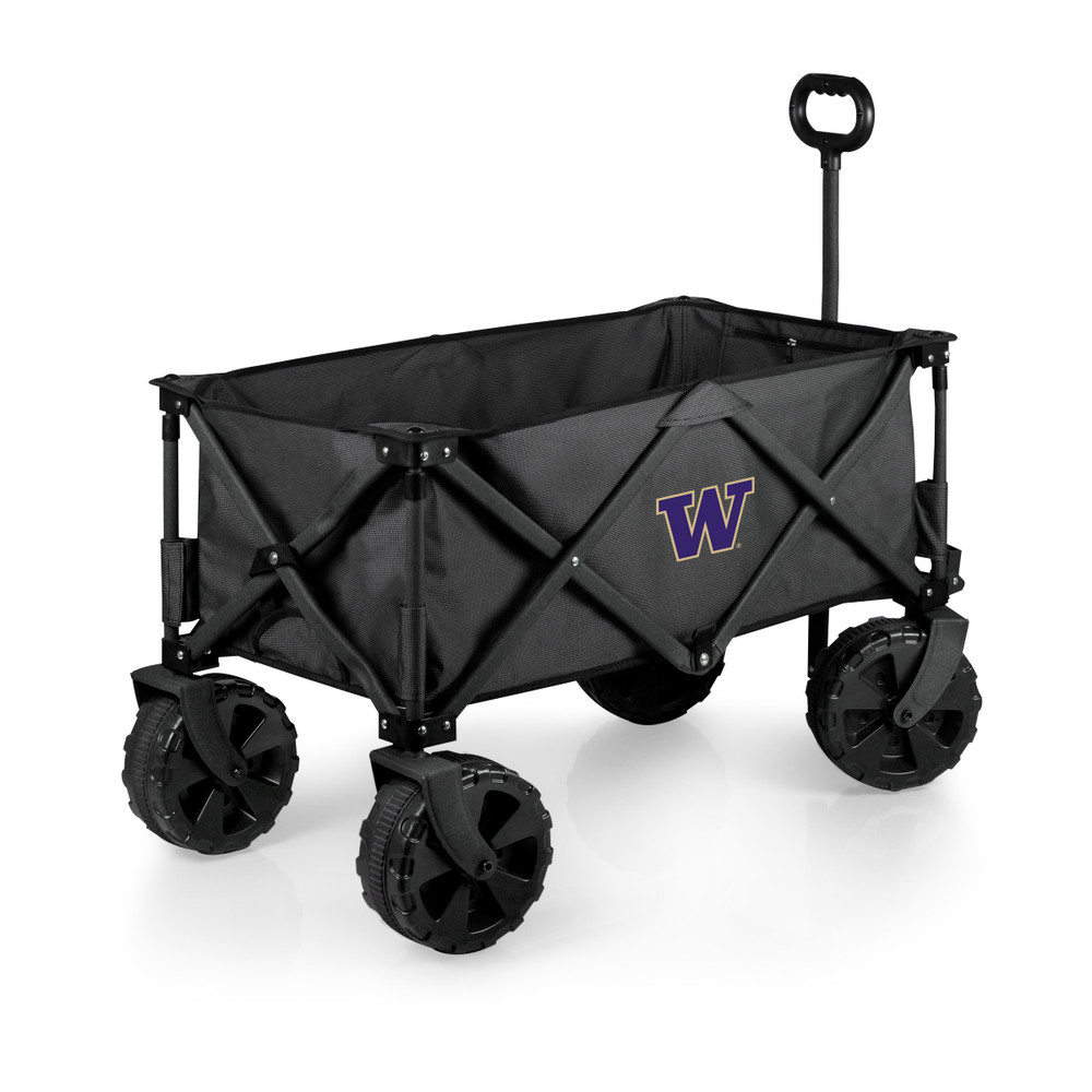 Washington Huskies Adventure Wagon Elite All-Terrain Portable Utility Wagon | Picnic Time | 741-85-679-624-0