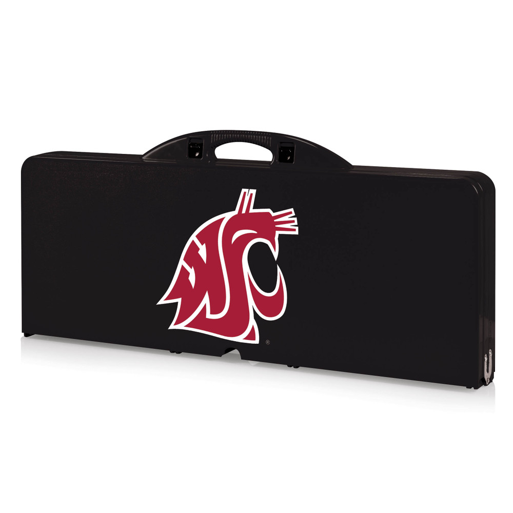 Washington State Cougars Picnic Table Portable Folding Table with Seats | Picnic Time | 811-00-175-634-0