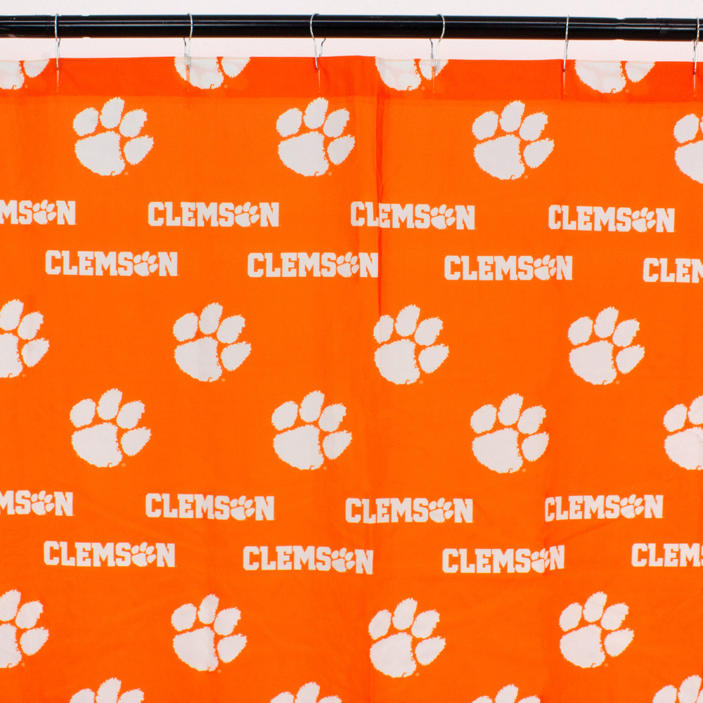 Clemson Tigers Printed Shower Curtain Cover | College Covers | CLESC