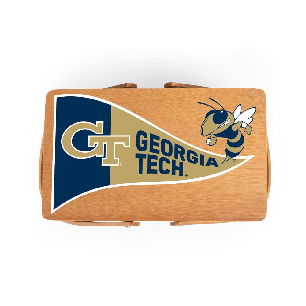 Georgia Tech Yellow Jackets Poppy Personal Picnic Basket | Picnic Time | 124-00-299-194-0