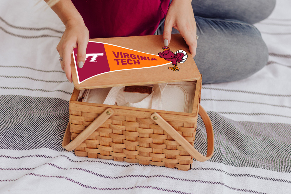 Virginia Tech Hokies Poppy Personal Picnic Basket | Picnic Time | 124-00-299-604-0