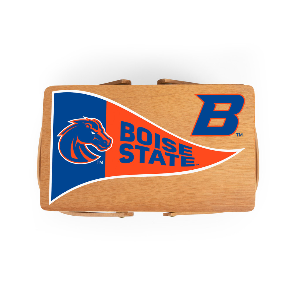 Boise State Broncos Poppy Personal Picnic Basket | Picnic Time | 124-00-299-704-0