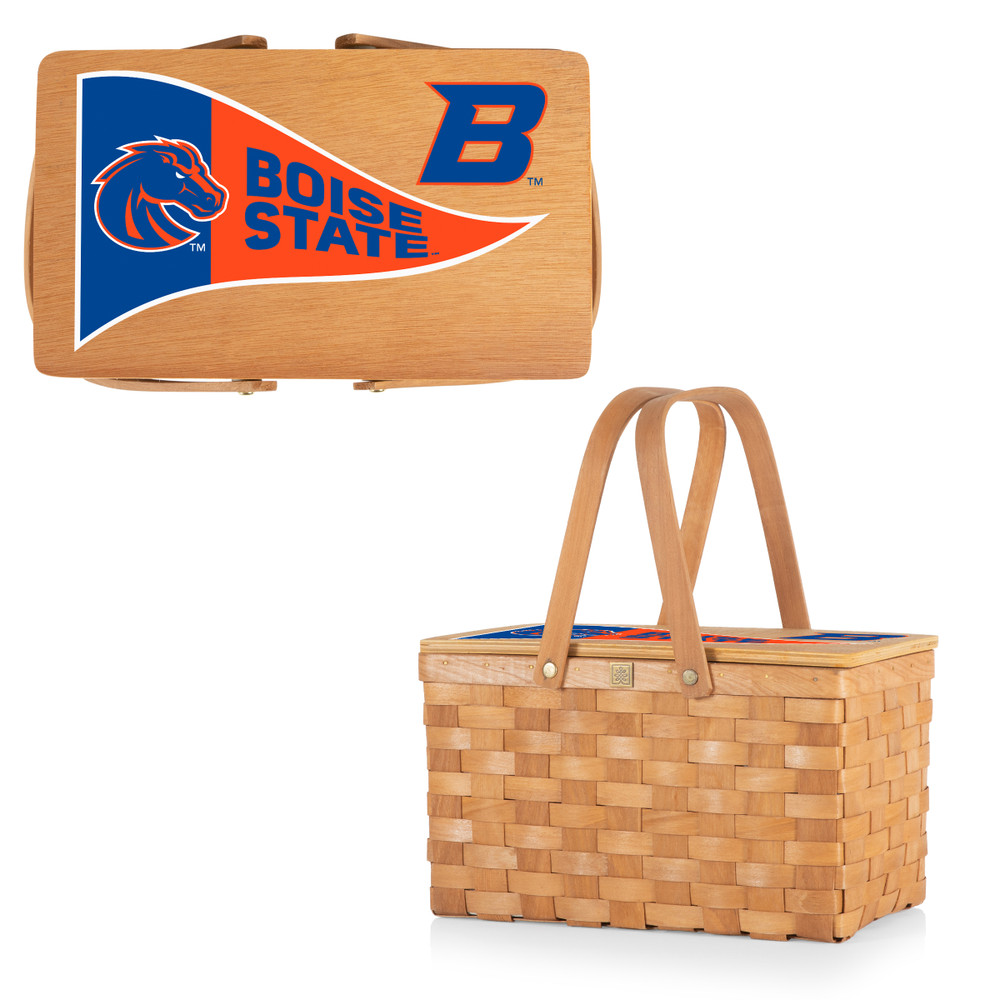 Boise State Broncos Poppy Personal Picnic Basket | Picnic Time | 124-00-299-704-0