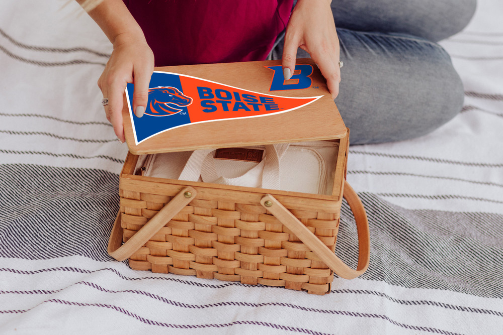 Boise State Broncos Poppy Personal Picnic Basket | Picnic Time | 124-00-299-704-0