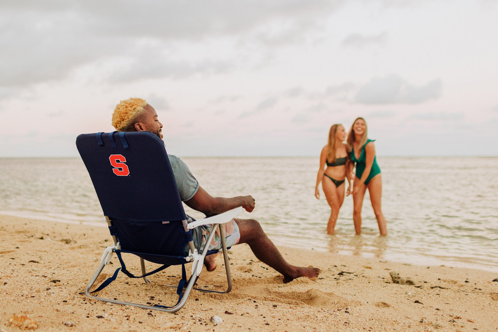 Syracuse Orange Monaco Reclining Beach Backpack Chair | Picnic Time | 790-00-138-544-0
