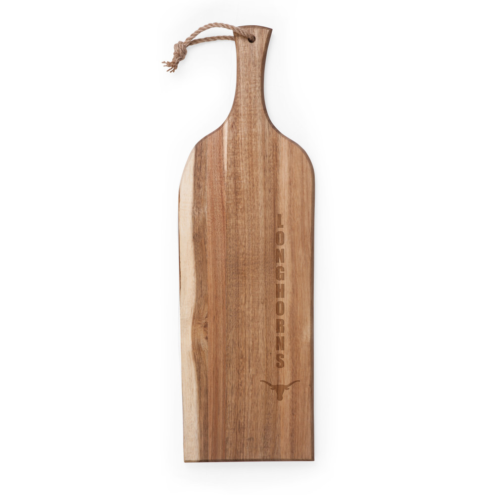 Texas Longhorns Artisan Acacia Charcuterie Board | Picnic Time | 892-00-512-193-1