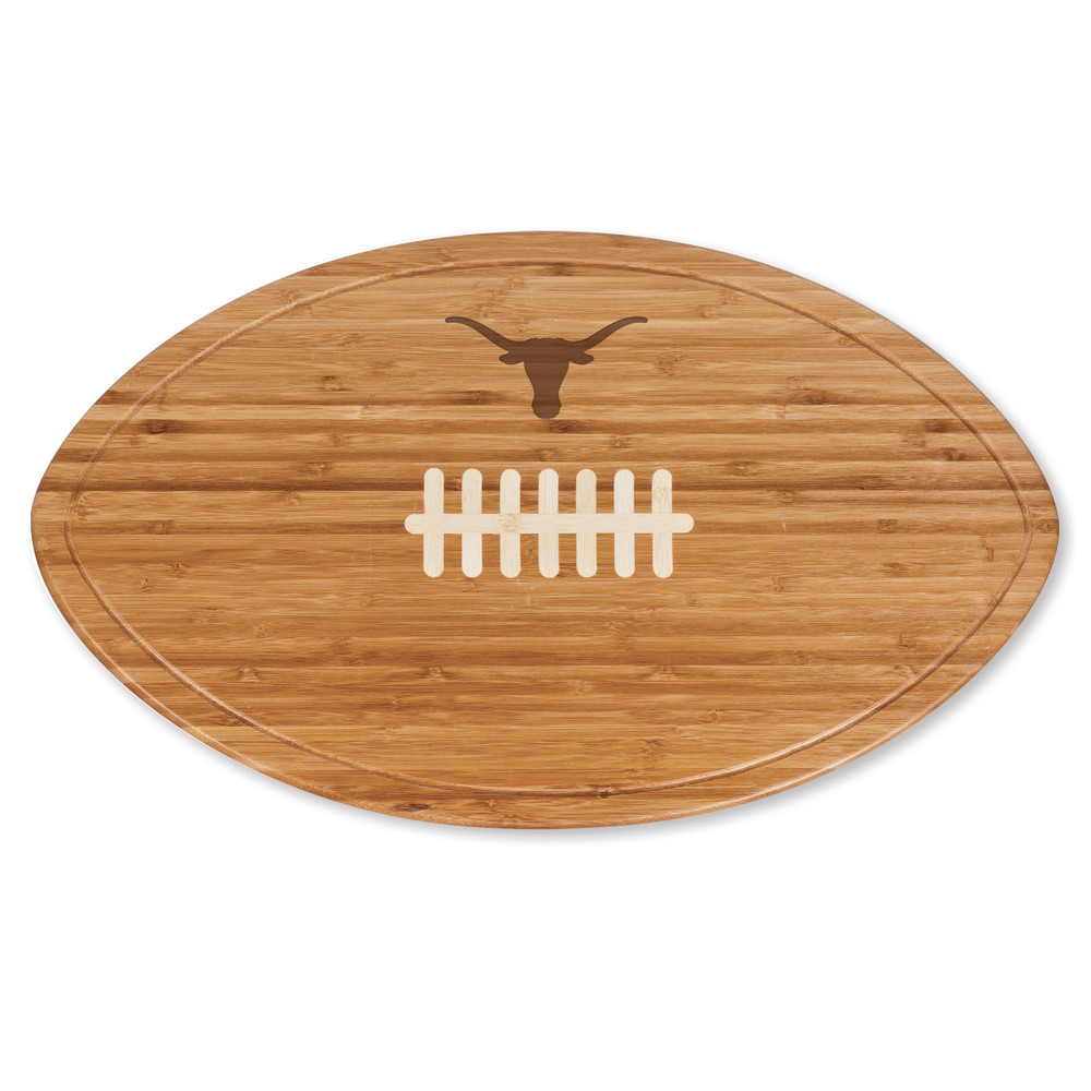 Texas Longhorns Kickoff Football Cutting Board & Serving Tray | Picnic Time | 908-00-505-193-1