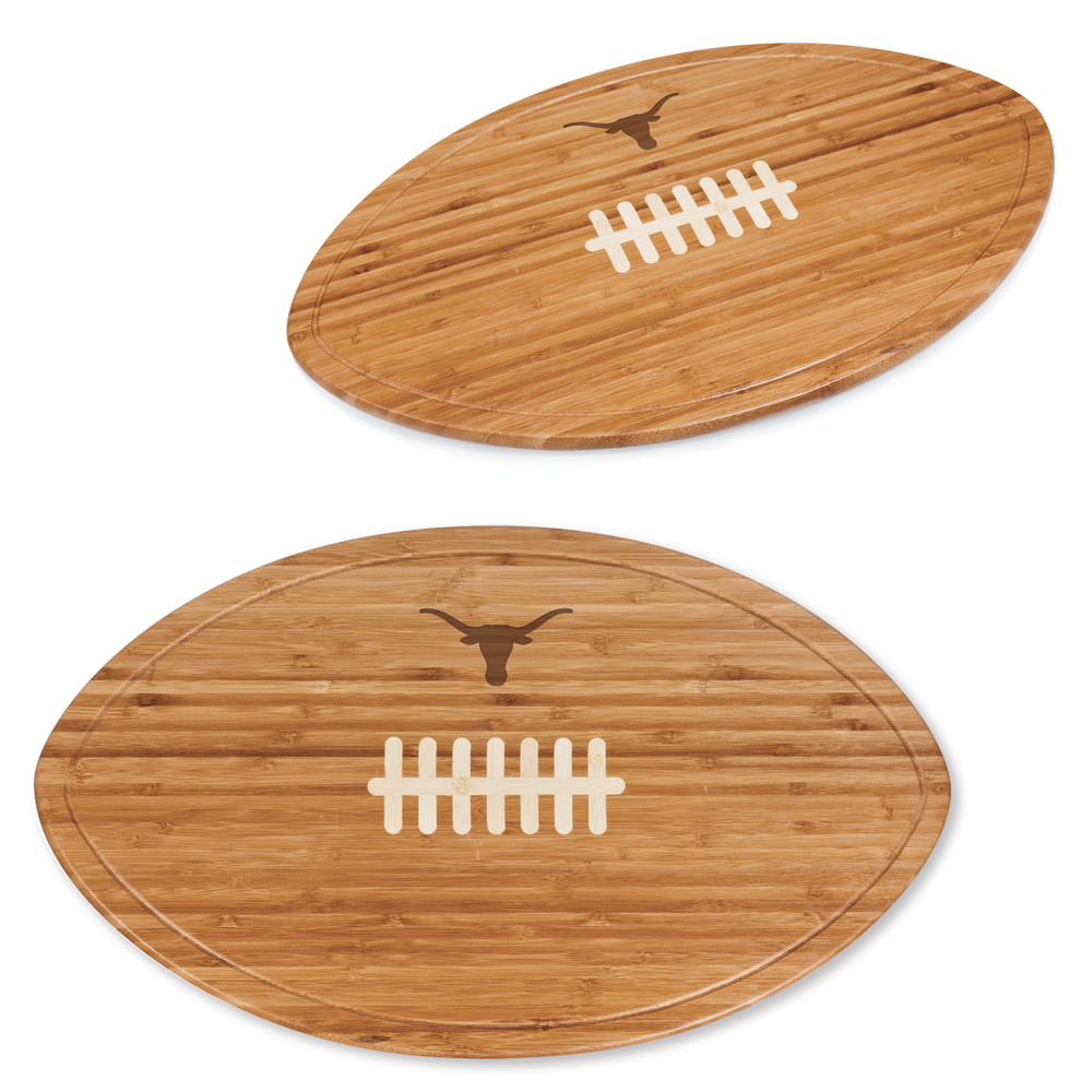 Texas Longhorns Kickoff Football Cutting Board & Serving Tray | Picnic Time | 908-00-505-193-1