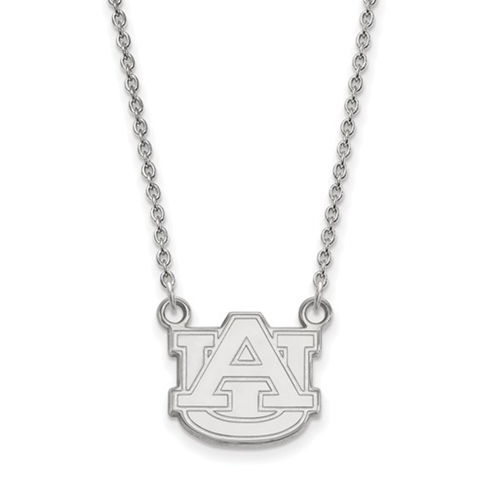 Auburn University Logo Sterling Silver Pendant Necklace | Logo Art | SS015AU-18