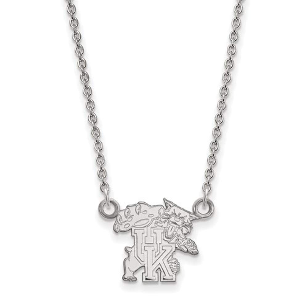 Kentucky Wildcats Sterling Silver Pendant Necklace | Logo Art | SS056UK-18