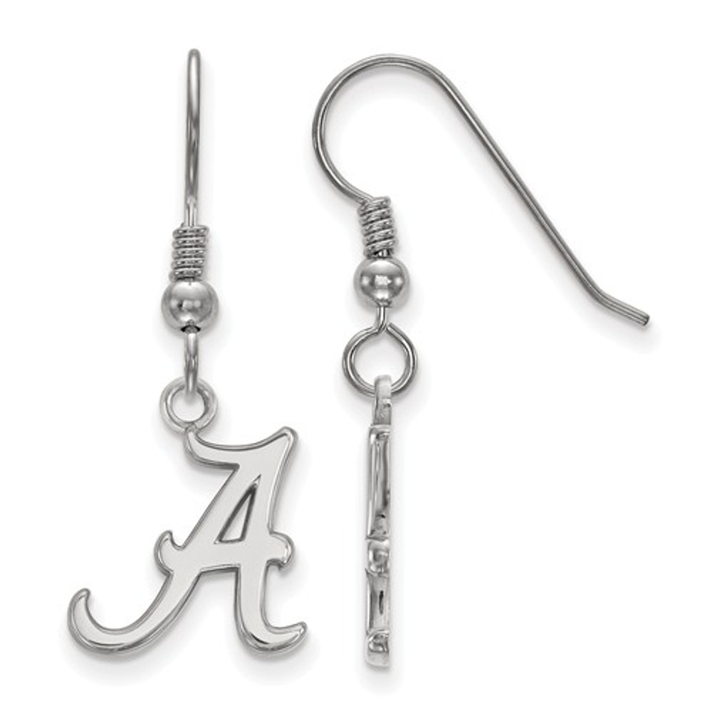 Alabama Crimson Tide A Logo Silver Dangle Earrings | Logo Art | SS007UAL