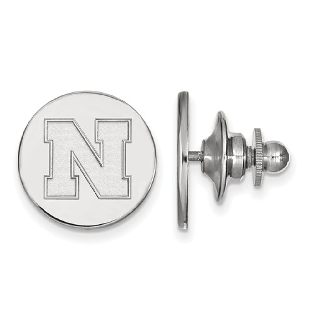 Nebraska Huskers N Sterling Silver Lapel Pin | Logo Art | SS072UNE