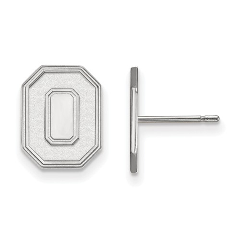 Ohio State O Logo Sterling Silver Post Earrings | Logo Art | SS052OSU