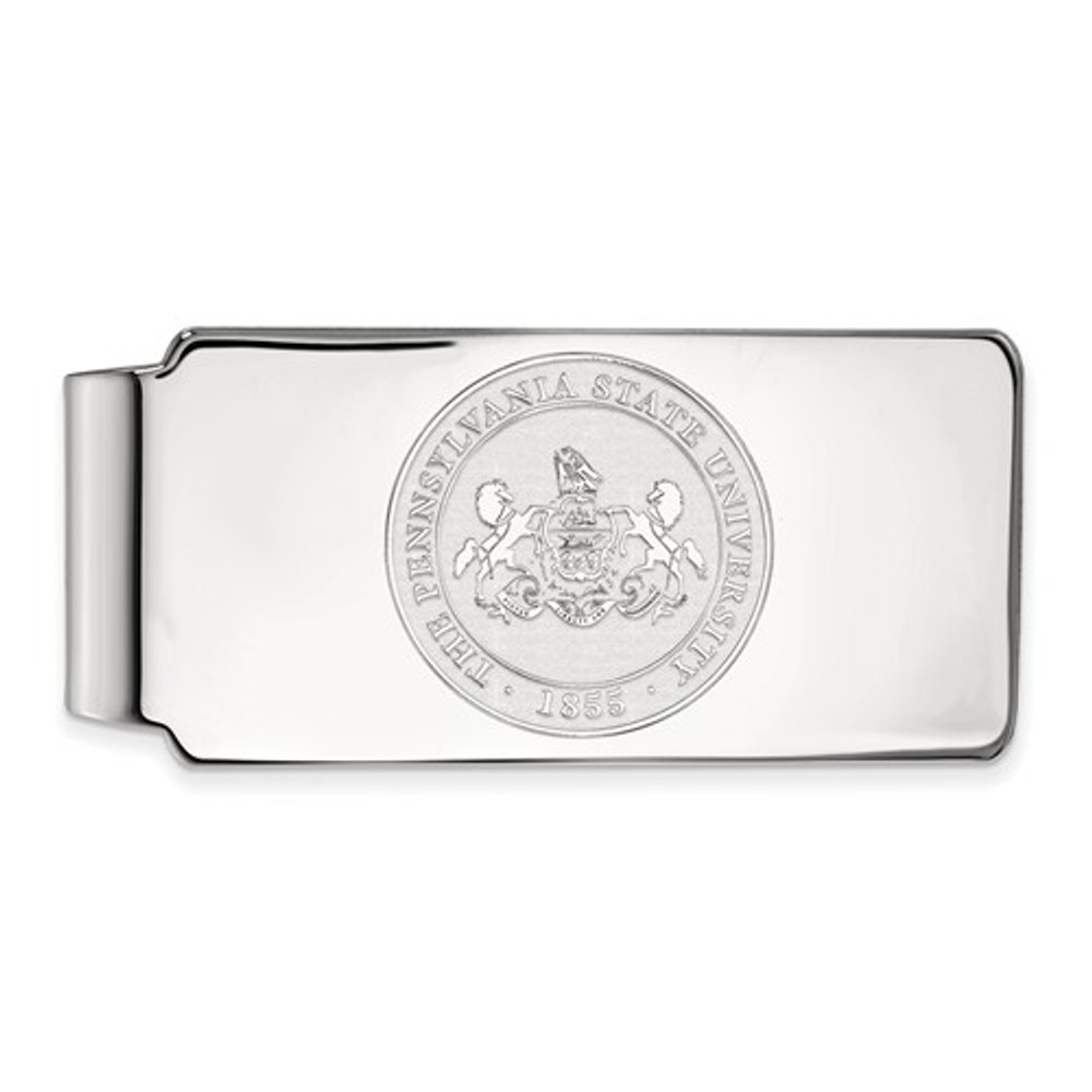 Penn State Lions Crest Sterling Silver Money Clip | Logo Art | SS046PSU