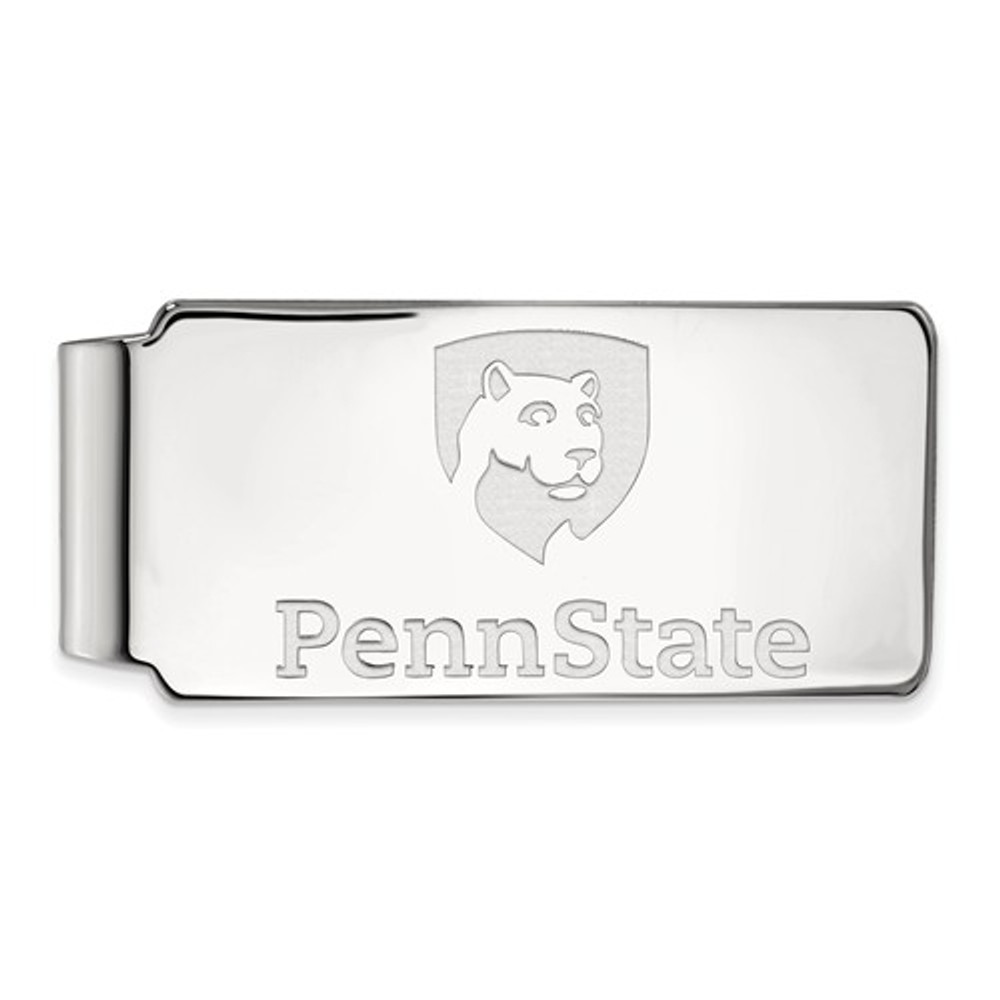 Penn State Lions Shield Sterling Silver Money Clip | Logo Art | SS028PSU