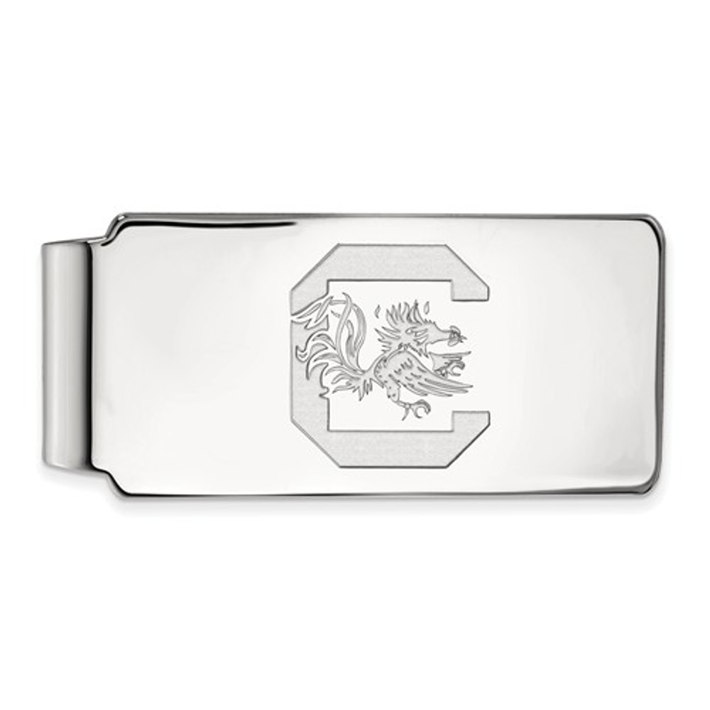 South Carolina Gamecocks Sterling Silver Money Clip | Logo Art | SS025USO