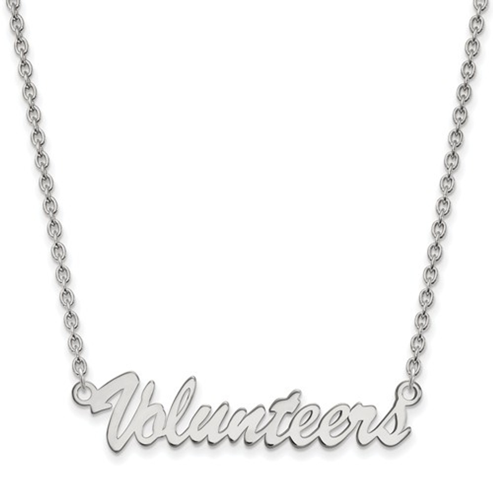 Tennessee Volunteers Script Sterling Silver Necklace | Logo Art | SS075UTN-18