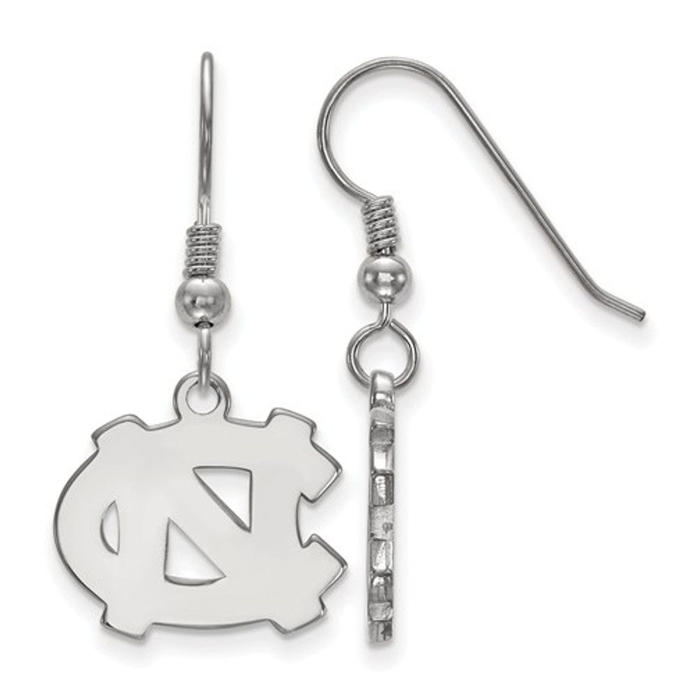 UNC Tar Heels Sterling Silver Dangle Earrings | Logo Art | SS007UNC