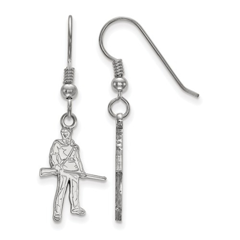 WV Mountaineers Mascot Sterling Silver Dangle Earrings | Logo Art | SS048WVU