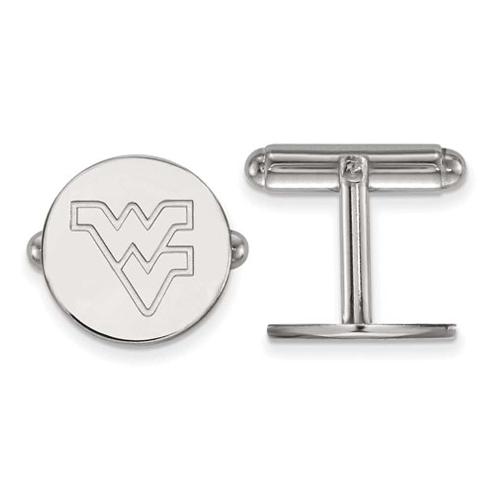 WV Mountaineers Sterling Silver Cufflinks | Logo Art | SS012WVU