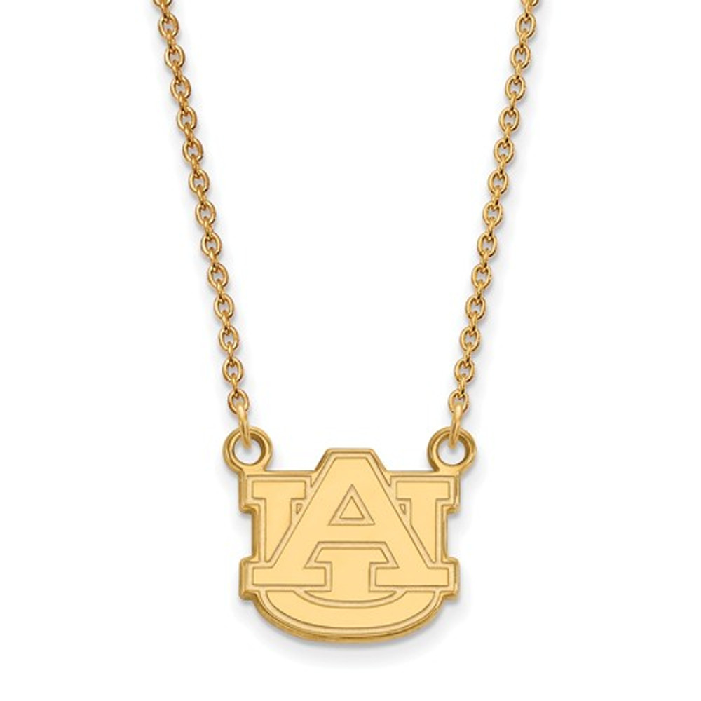 Auburn Tigers AU 14K Gold Pendant Necklace | Logo Art | 4Y015AU-18