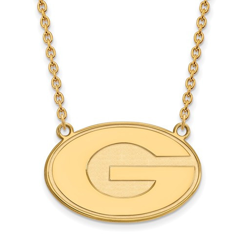 Georgia Bulldogs G Logo 14k Gold Pendant Necklace