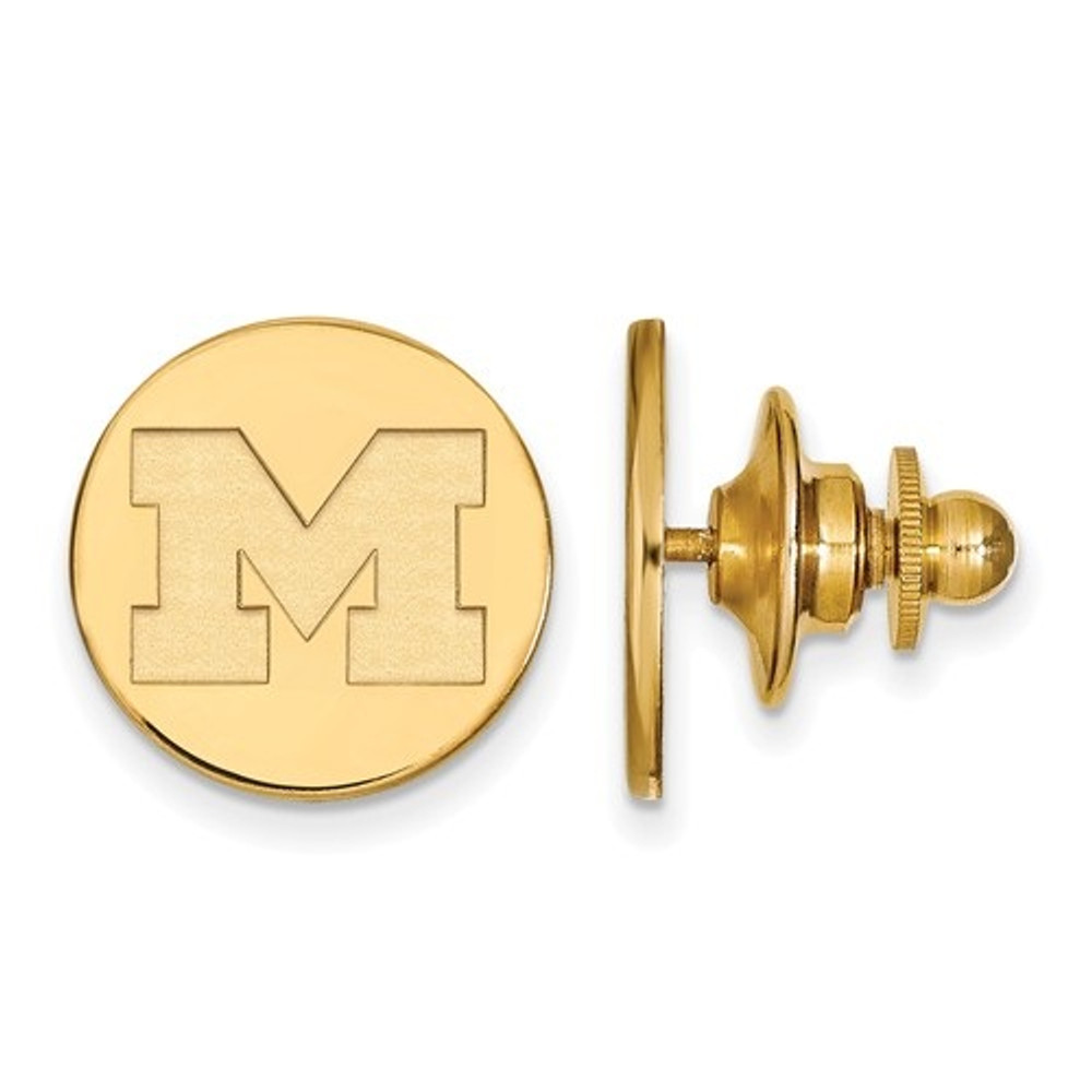 Michigan Wolverines M Logo 14K Gold Lapel Pin | Logo Art | 4Y010UM