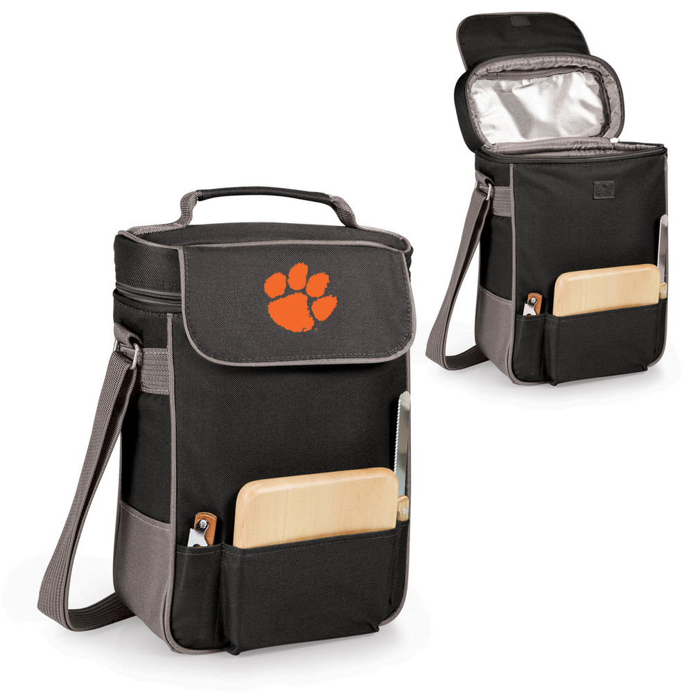 Clemson Tigers Duet Wine and Cheese Picnic Tote | Picnic Time |  623-04-175-102-0-2