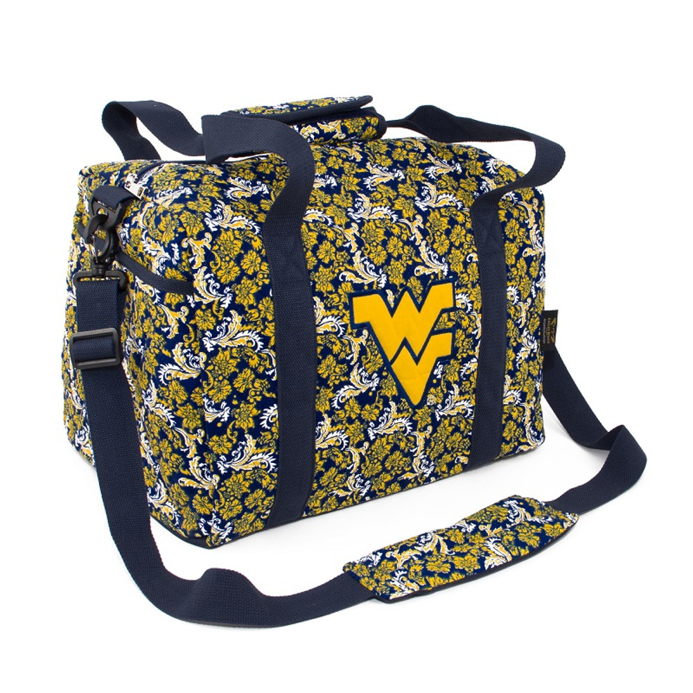 West Virginia Mountaineers Quilted Cotton Mini Duffel Bag | Eagles Wings | 10218