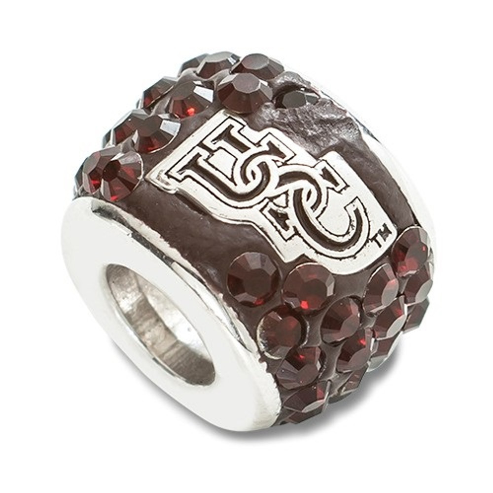 South Carolina Gamecocks Logo Sterling Silver Bracelet Bead Charm | Logo Art | USO070CHM-SS