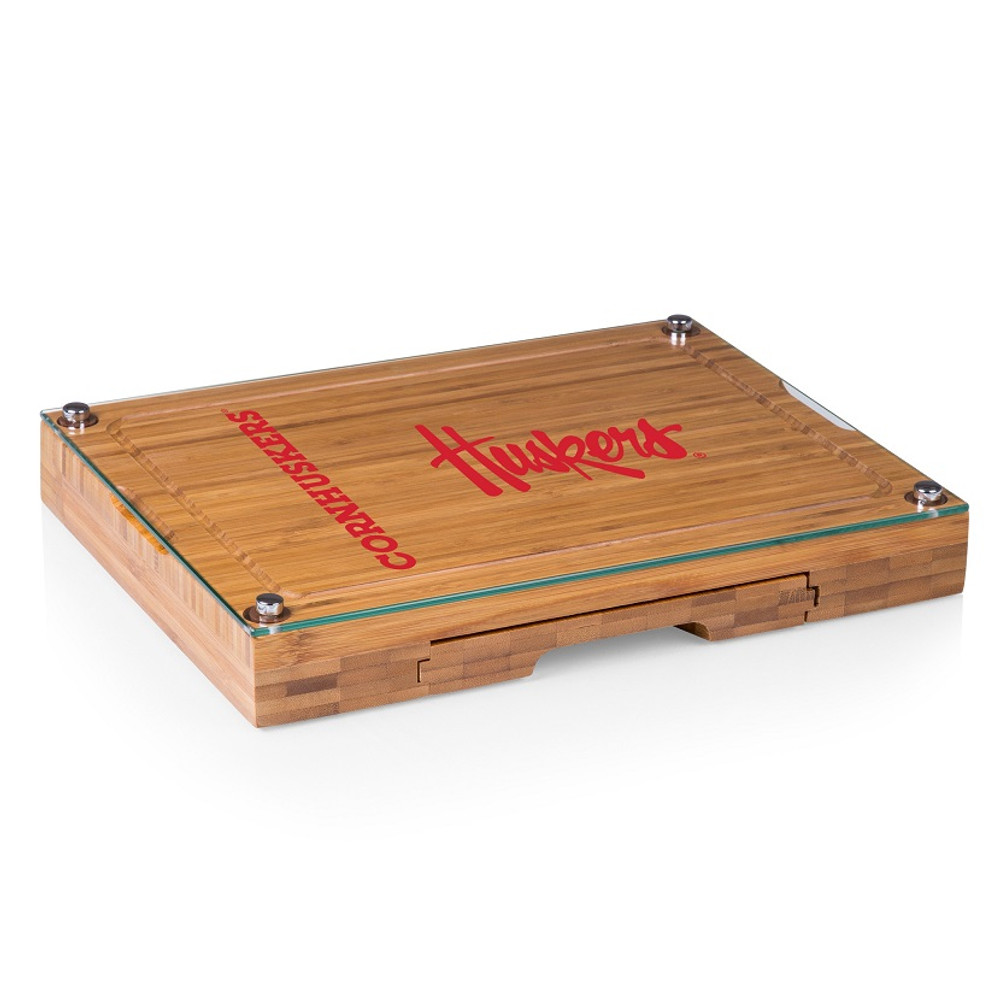 Nebraska Huskers Concerto Bamboo Cutting Board | Picnic Time | 919-00-505-404-0