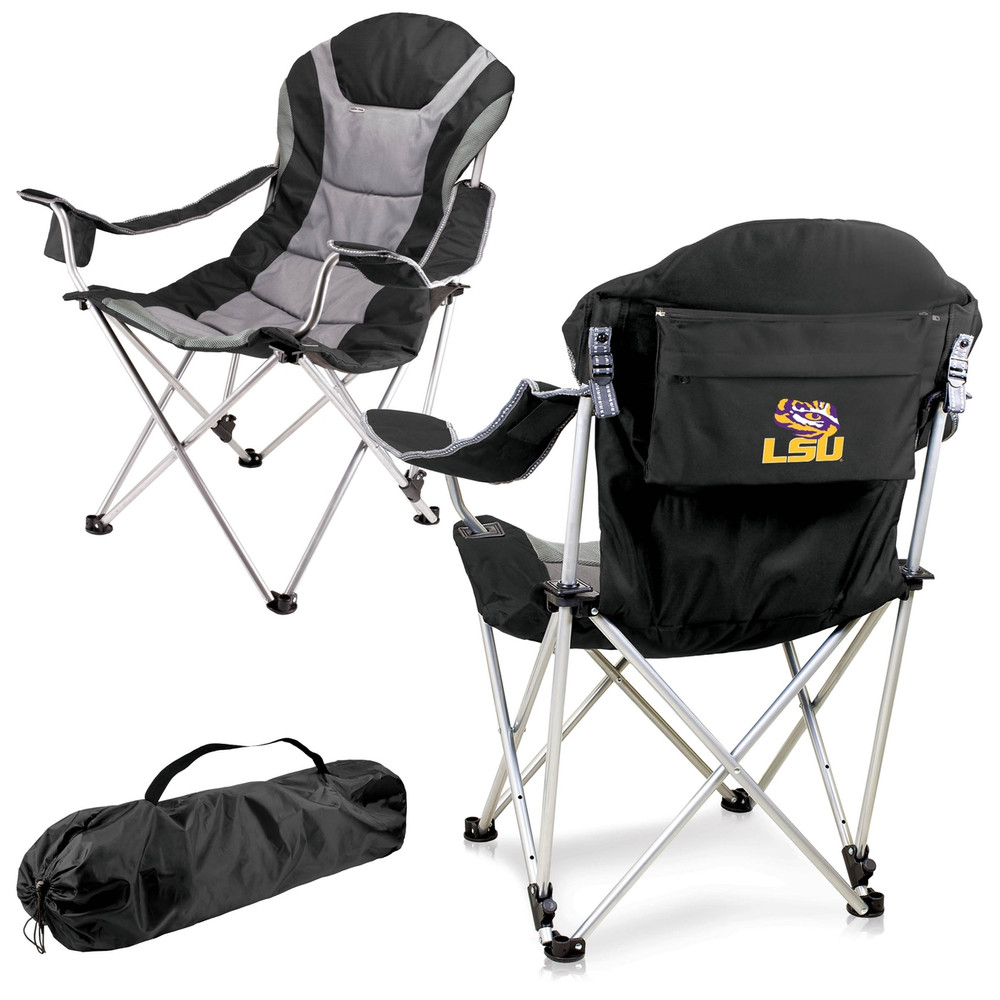 LSU Tigers Reclining Camp Chair | Picnic Time | 803-00-175-294-0