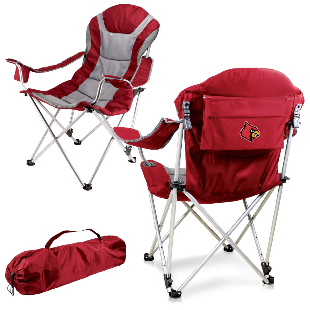 Louisville Cardinals Reclining Camp Chair | Picnic Time | 803-00-100-304-0