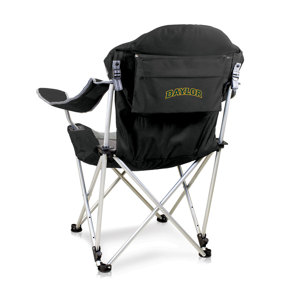 Baylor Bears Reclining Camp Chair - Black | Picnic Time | 803-00-175-924-0