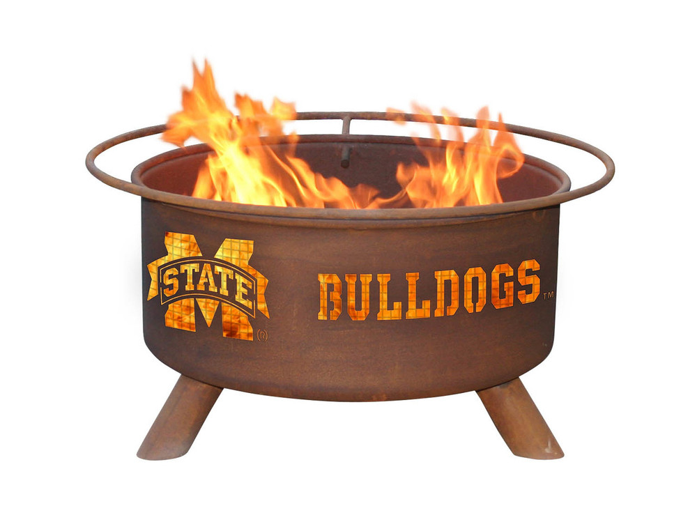 Mississippi St. Bulldogs Portable Fire Pit Grill | Patina | F246