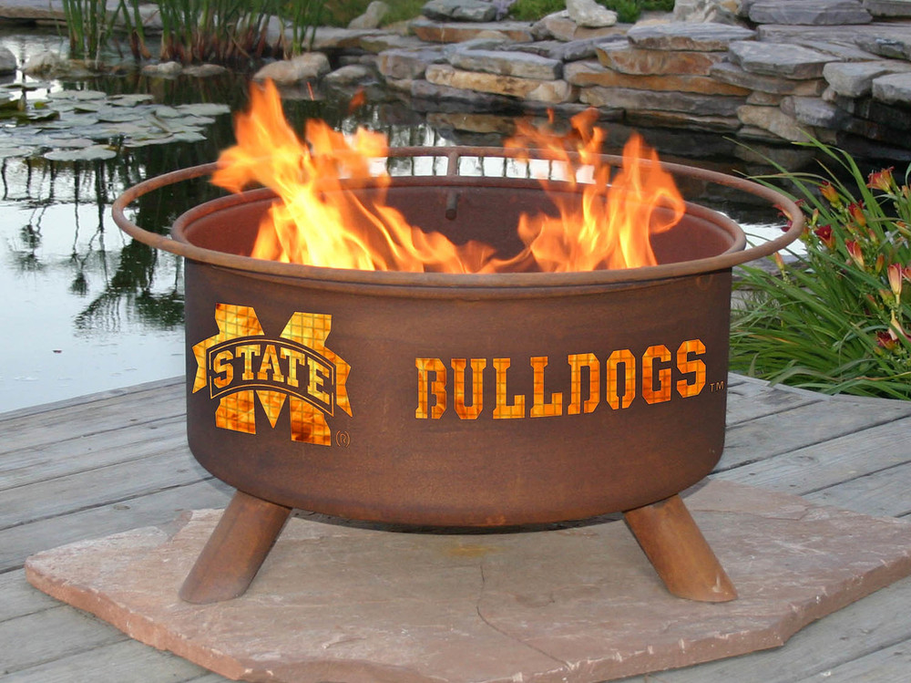 Mississippi St. Bulldogs Portable Fire Pit Grill | Patina | F246-1